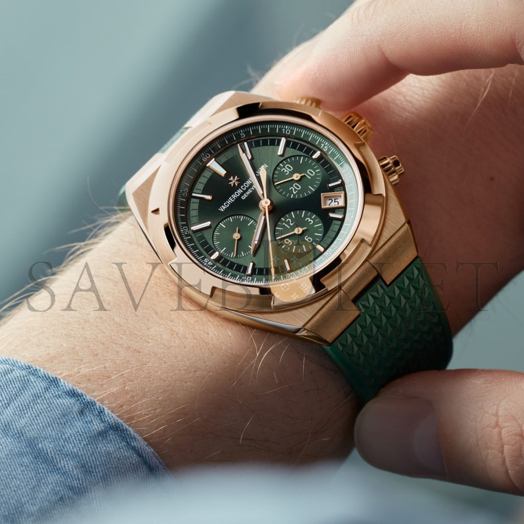 vacheron Co*sta*t*n overseas chronograph 42.5 mm pink gold watch 5520v/210r-b966